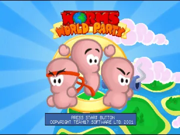 Worms World Party (US) screen shot title